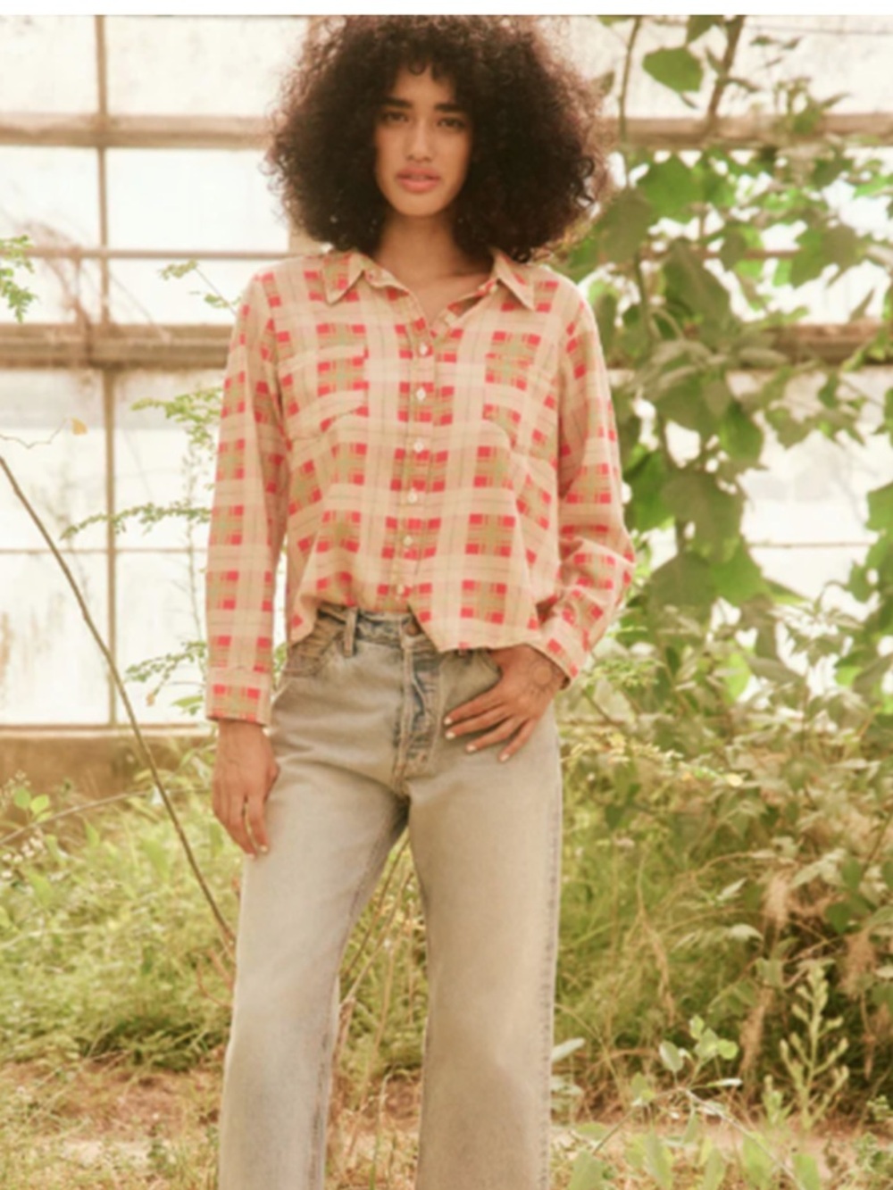 The Great scouting shirt rose plaid